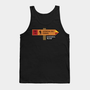 Madeira Island PR13 VEREDA DO FANAL wooden sign Tank Top